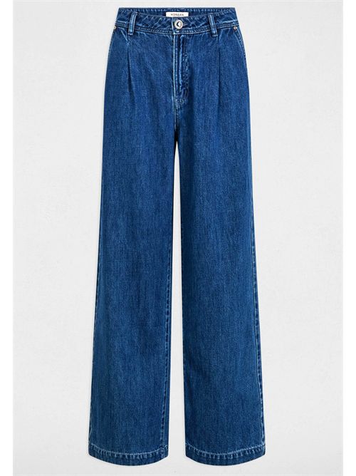 Pantaloni denim a gamba larga PLISE ( TAGLIE FRANCESI ) MORGAN DE TOI | PLISDENIM STONE